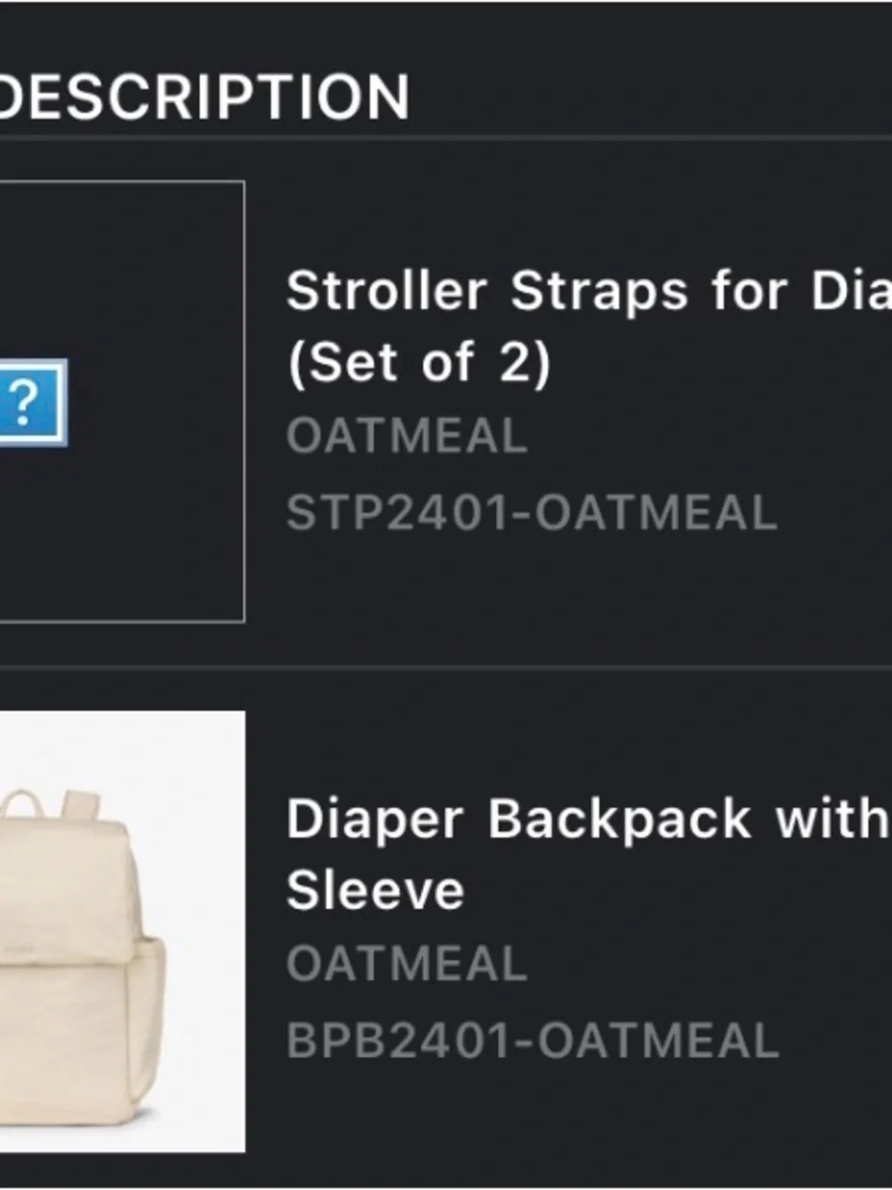 Calpak oatmeal diaper backpack with stroller straps - Picture 3 of 5